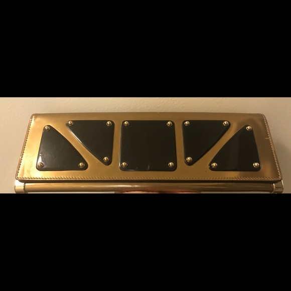 Gucci Bronze Metallic Patent Leather Clutch - Picture 1 of 4